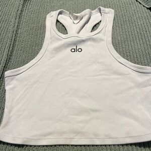ALO Yoga White Aspire tank